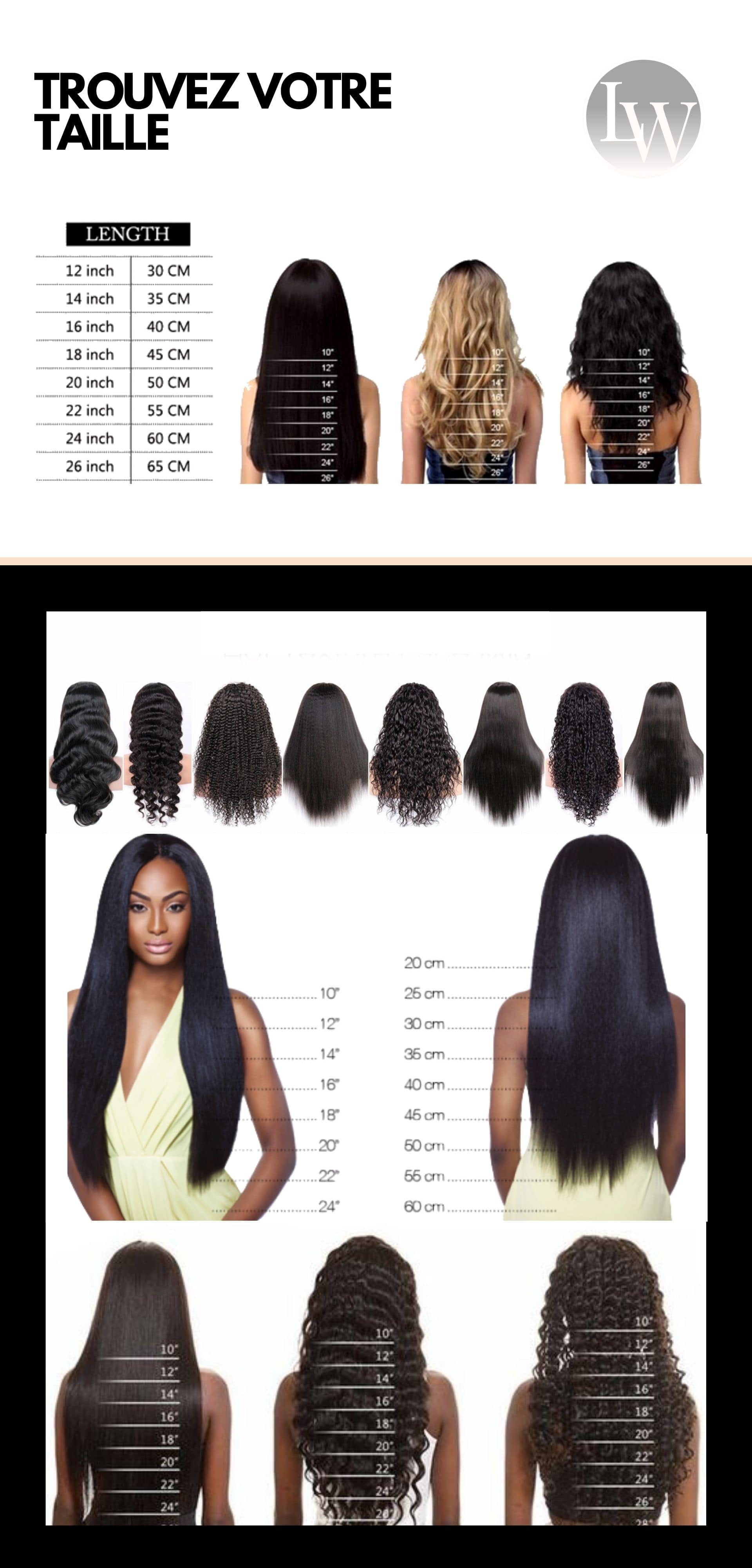 FULL LACE WIGS NATURELLE CHEVEUX ONDULÉS BRUN