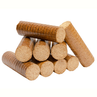 Compressed logs Densified wood