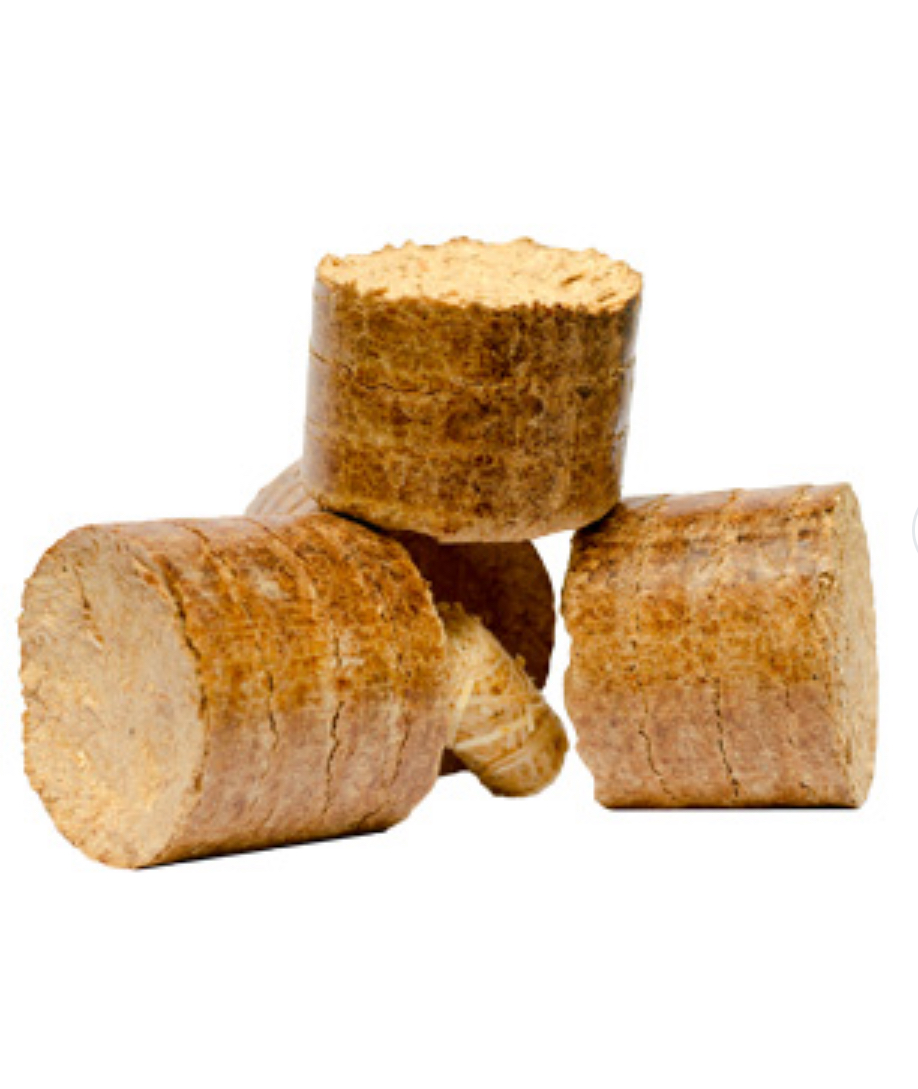 Compressed logs Densified wood