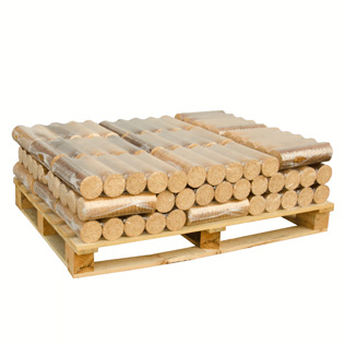Compressed logs Densified wood